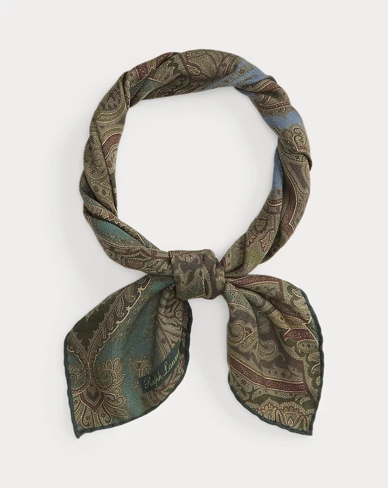 Paisley Cashmere-Silk Neckerchief