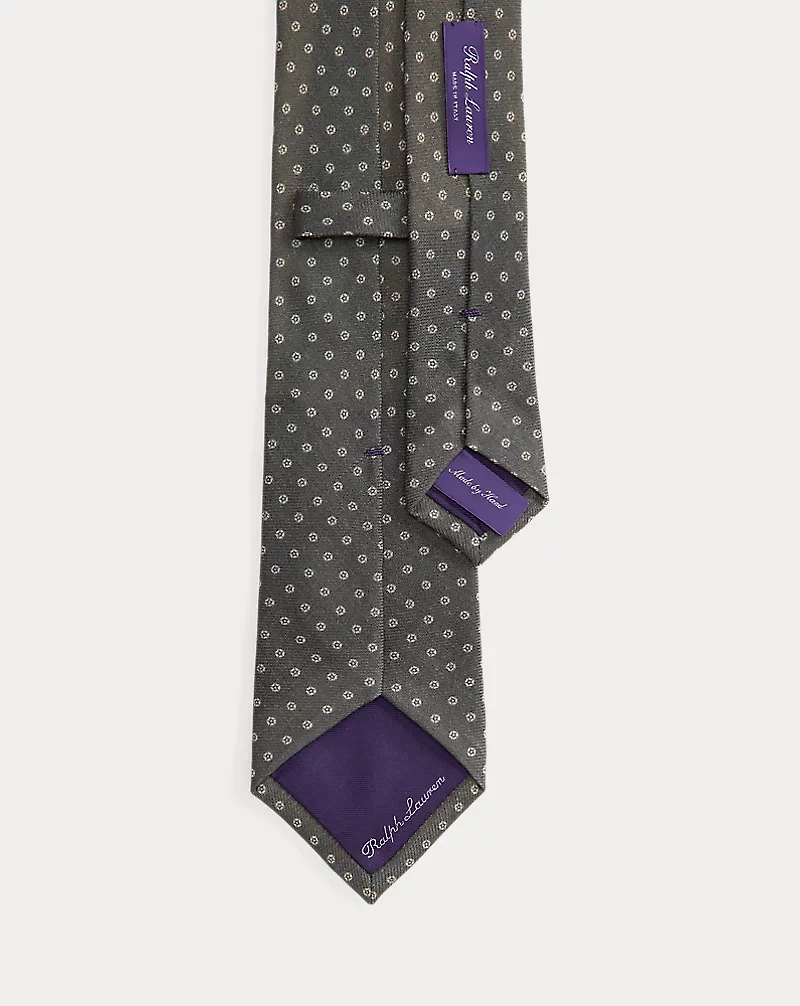 Geometric-Print Cashmere-Silk Tie