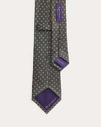 Geometric-Print Cashmere-Silk Tie