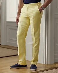 Gregory Hand-Tailored Silk-Linen Trouser