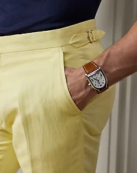 Gregory Hand-Tailored Silk-Linen Trouser