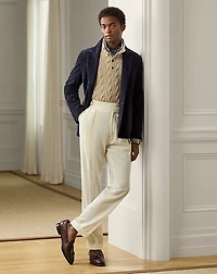 Hand-Tailored Wool Gabardine Trouser
