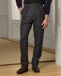 Hand-Tailored Wool Flannel Trouser 
