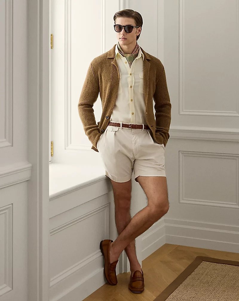 Hand-Tailored Stretch Chino Short