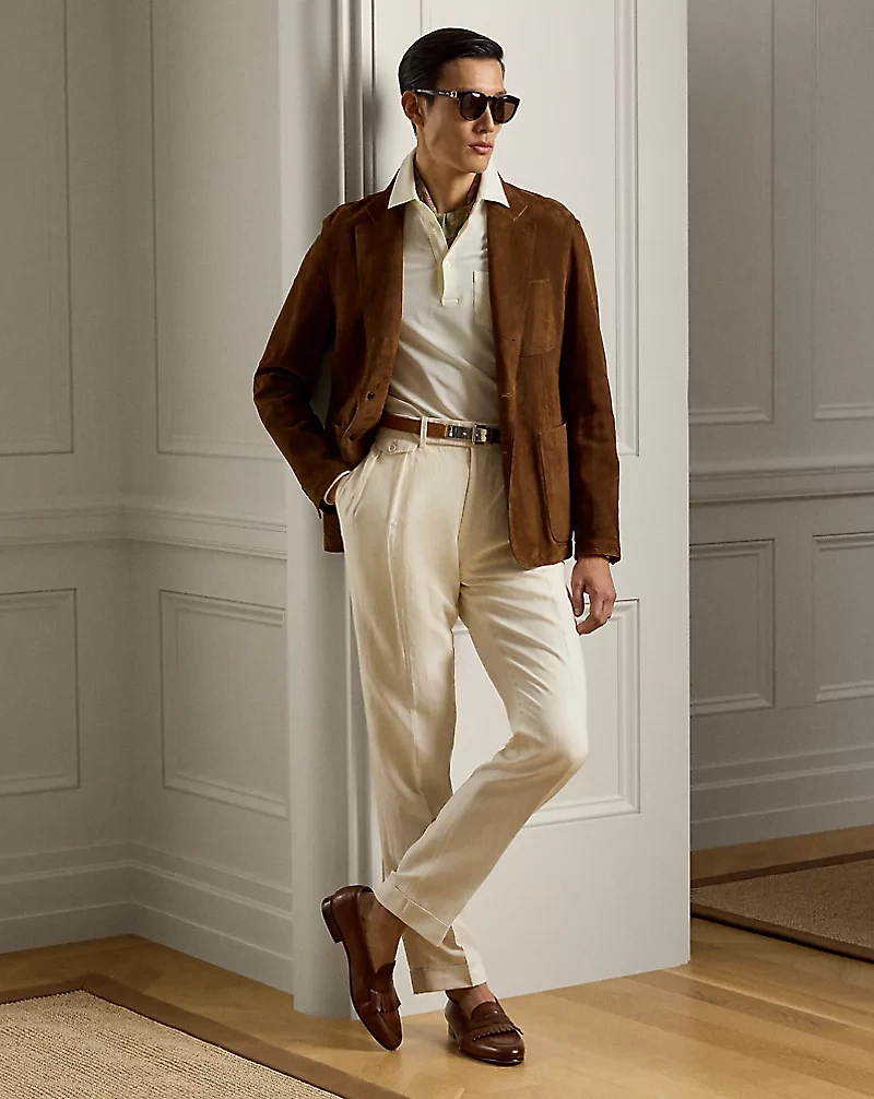 Hand-Tailored Suede Sport Coat