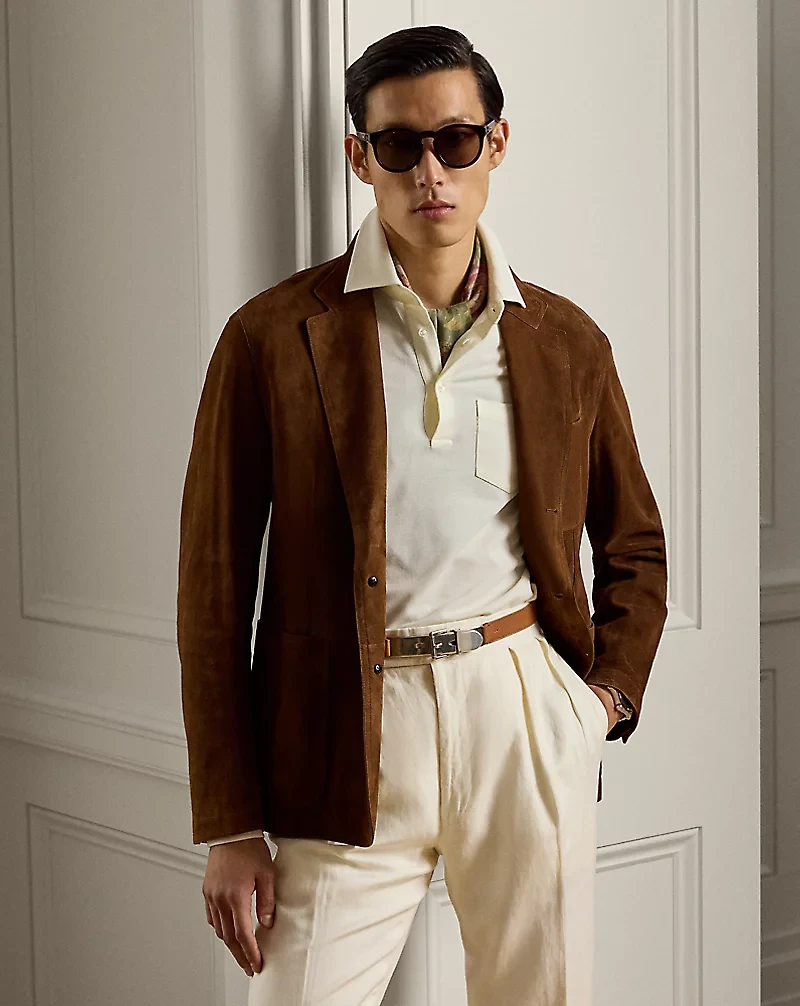 Hand-Tailored Suede Sport Coat