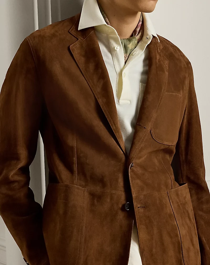 Hand-Tailored Suede Sport Coat