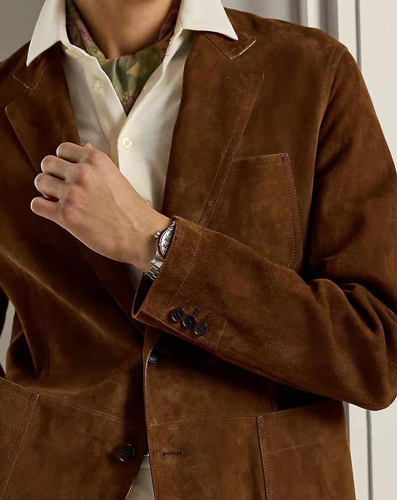 Hand-Tailored Suede Sport Coat