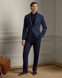 Hand-Tailored Herringbone Suit Trouser