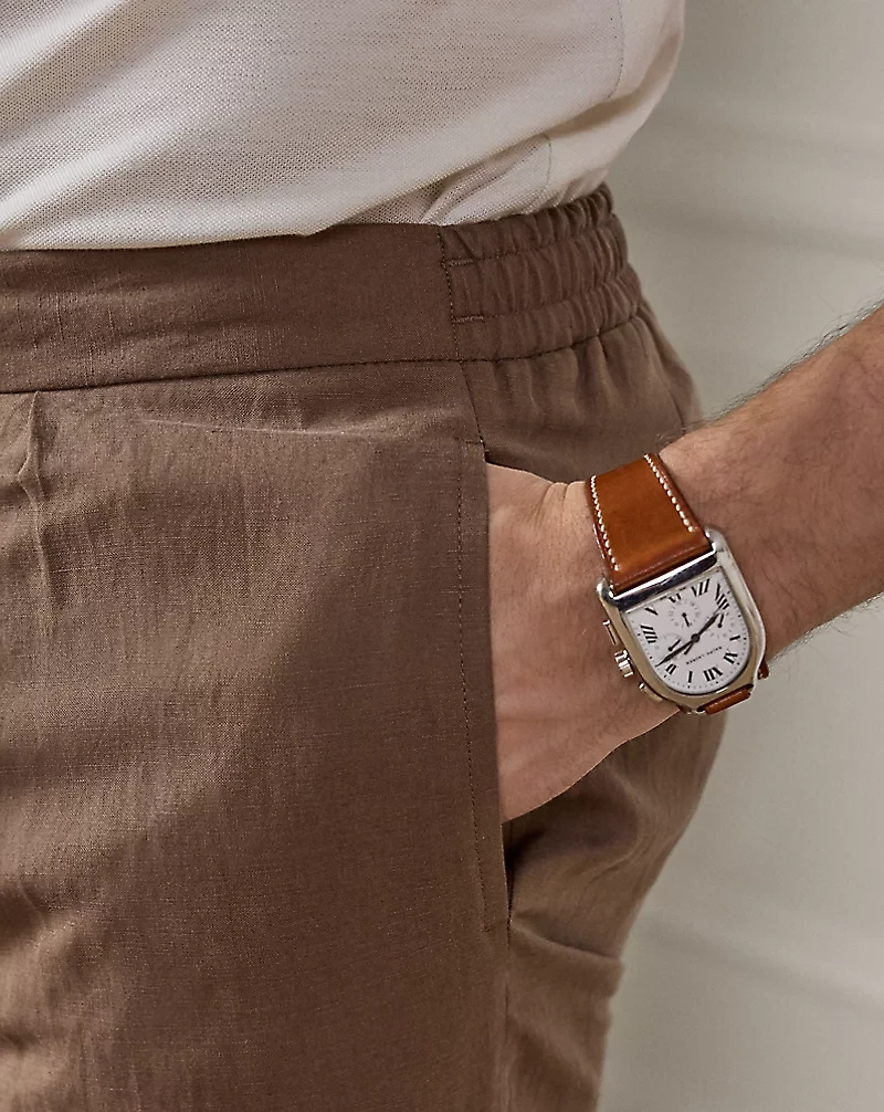 Hand-Tailored Silk-Linen Suit Trouser