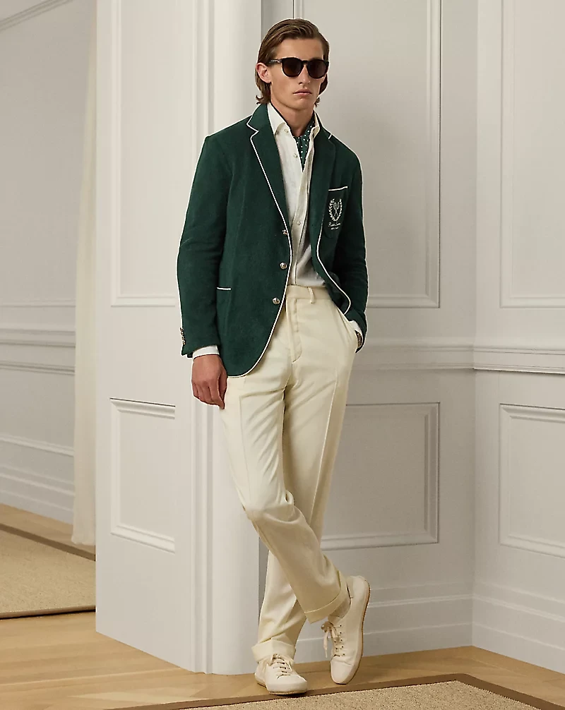 Hand-Tailored Embroidered Terry Blazer