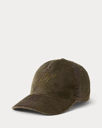 Monogram Corduroy Ball Cap