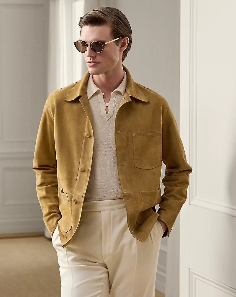 Burnham Hand-Tailored Suede Jacket
