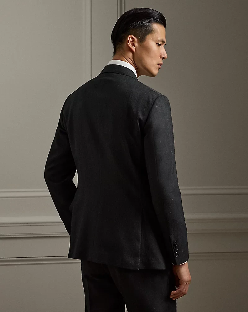 Kent Hand-Tailored Pin Dot Wool Suit 