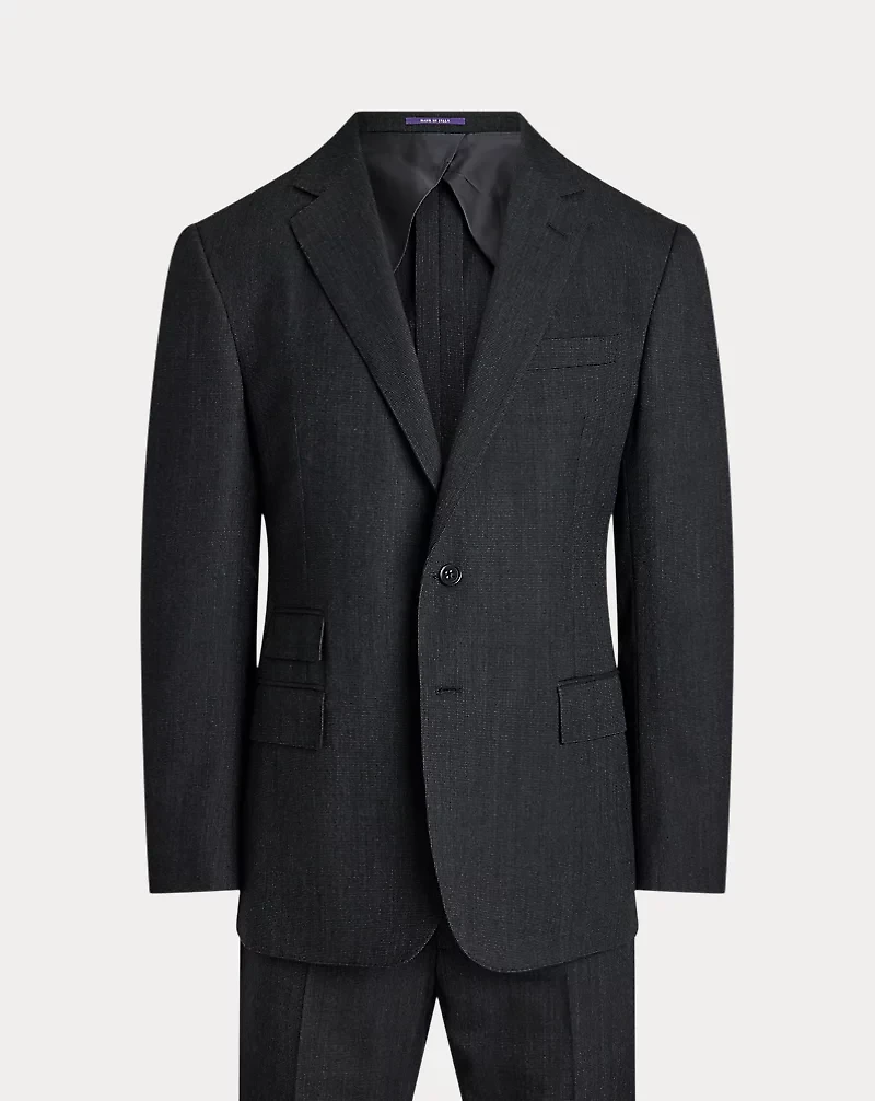 Kent Hand-Tailored Pin Dot Wool Suit