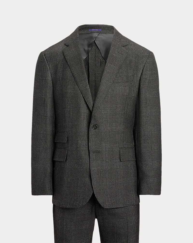 Kent Hand-Tailored Plaid Cashmere Suit