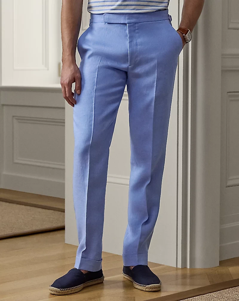 Gregory Hand-Tailored Linen Suit Trouser