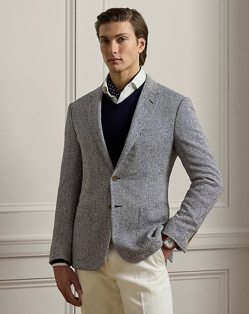 Kent Hand-Tailored Herringbone Jacket