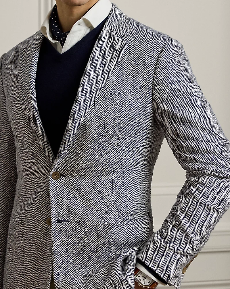 Kent Hand-Tailored Herringbone Jacket
