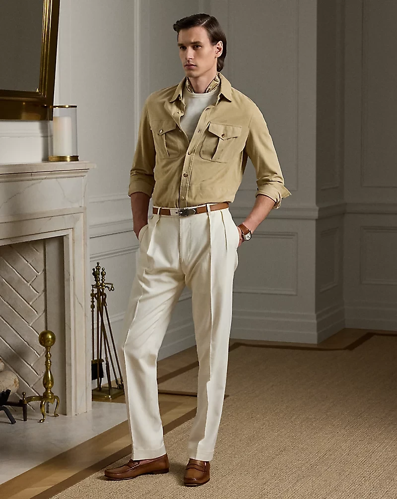 Gregory Handmade Panama-Weave Trouser