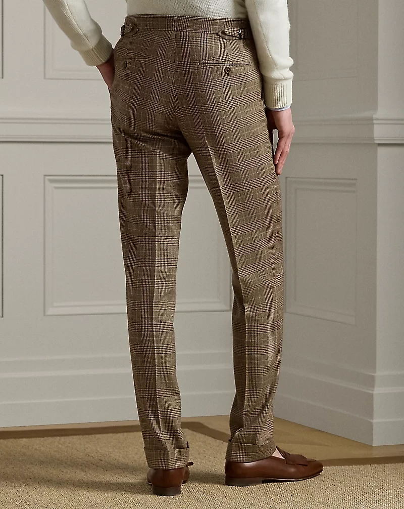 Gregory Handmade Glen Plaid Suit Trouser