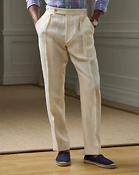 Glenn Hand-Tailored Basket-Weave Trouser