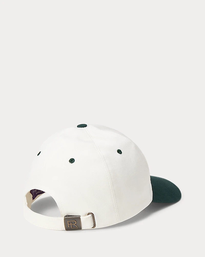 Crest-Embroidered Twill Ball Cap