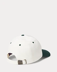 Crest-Embroidered Twill Ball Cap