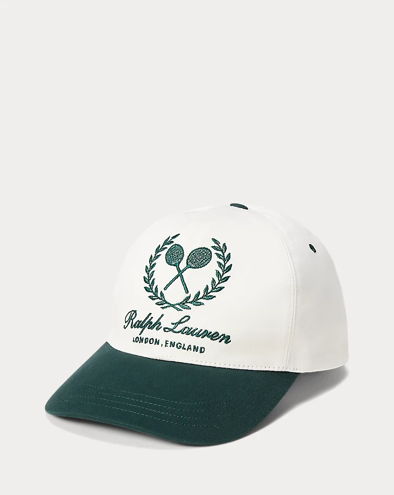 Crest-Embroidered Twill Ball Cap