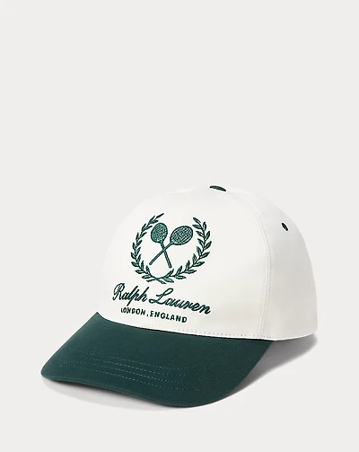 Crest-Embroidered Twill Ball Cap