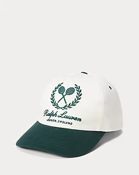 Crest-Embroidered Twill Ball Cap