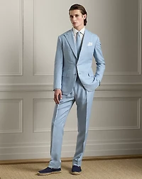 Gregory Hand-Tailored Linen-Silk Trouser