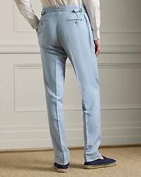Gregory Hand-Tailored Linen-Silk Trouser