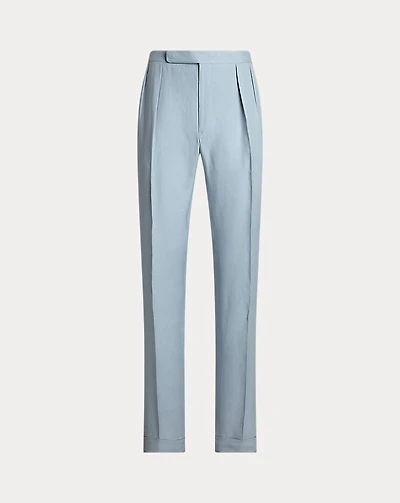 Gregory Hand-Tailored Linen-Silk Trouser