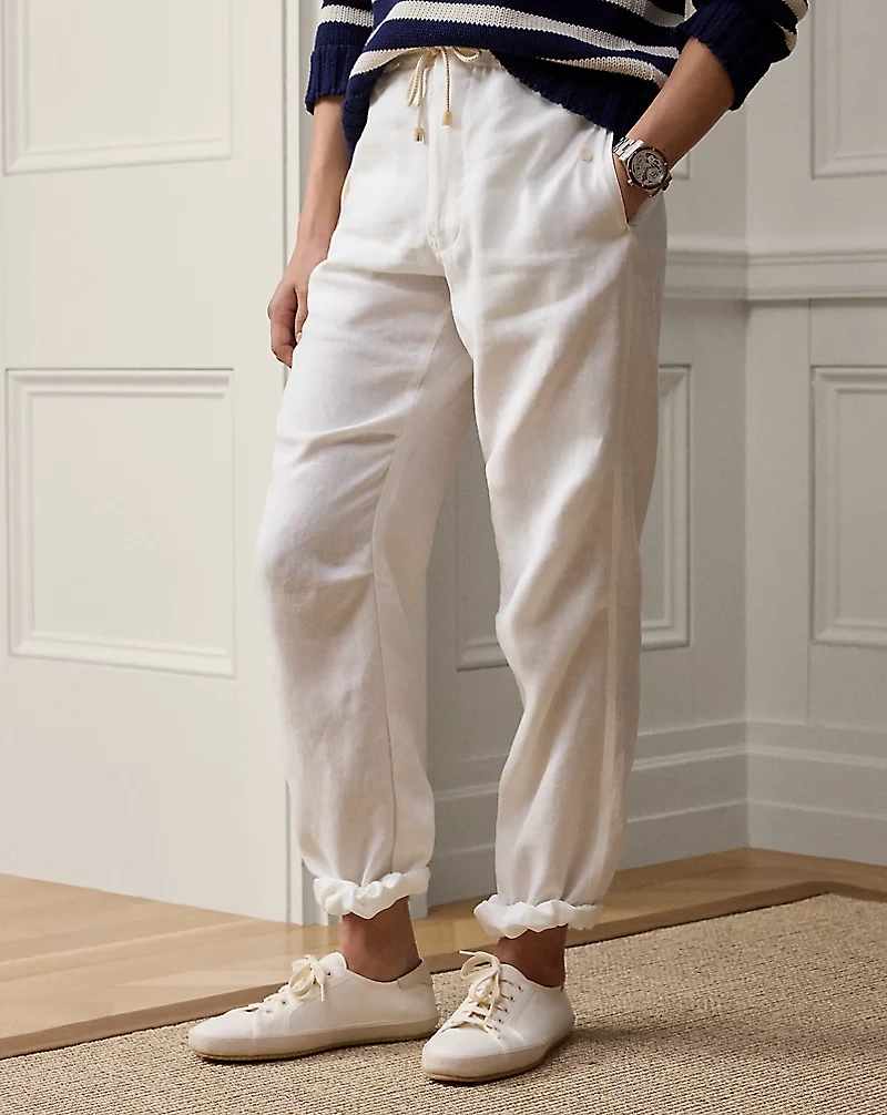 Hand-Tailored Linen Trouser