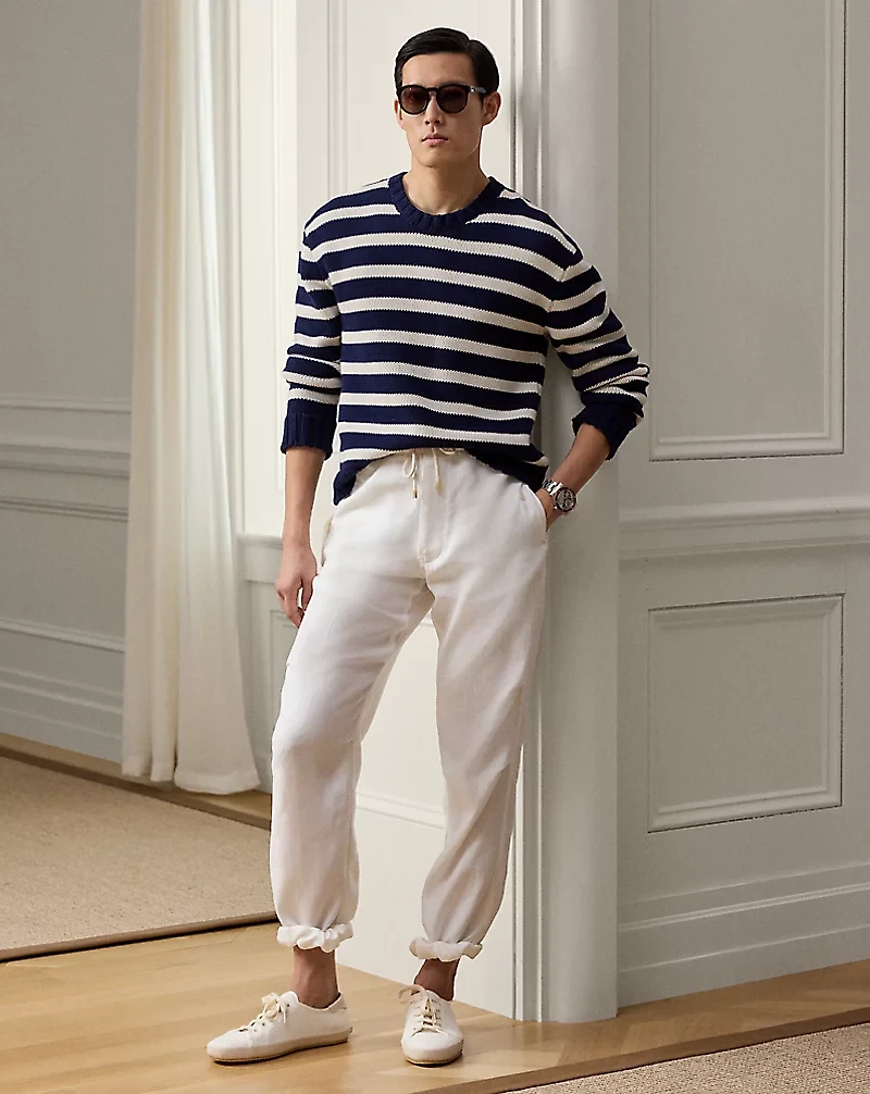 Hand-Tailored Linen Trouser