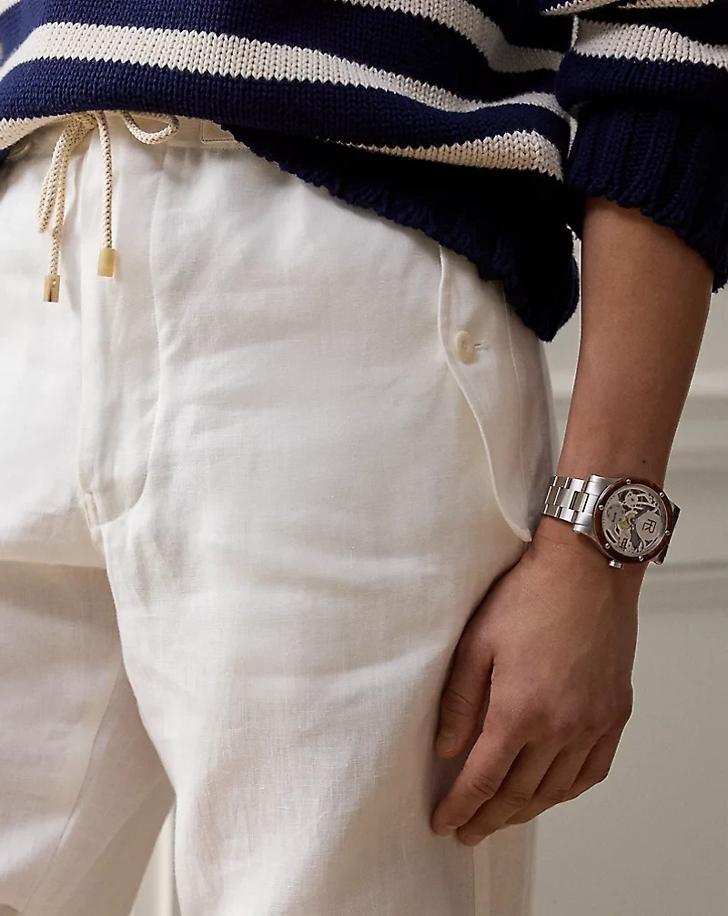 Hand-Tailored Linen Trouser