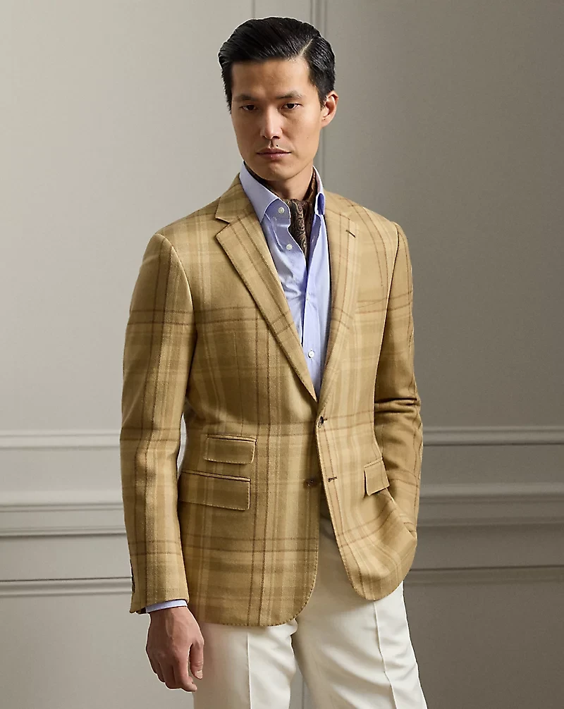 Kent Hand-Tailored Plaid Sport Coat