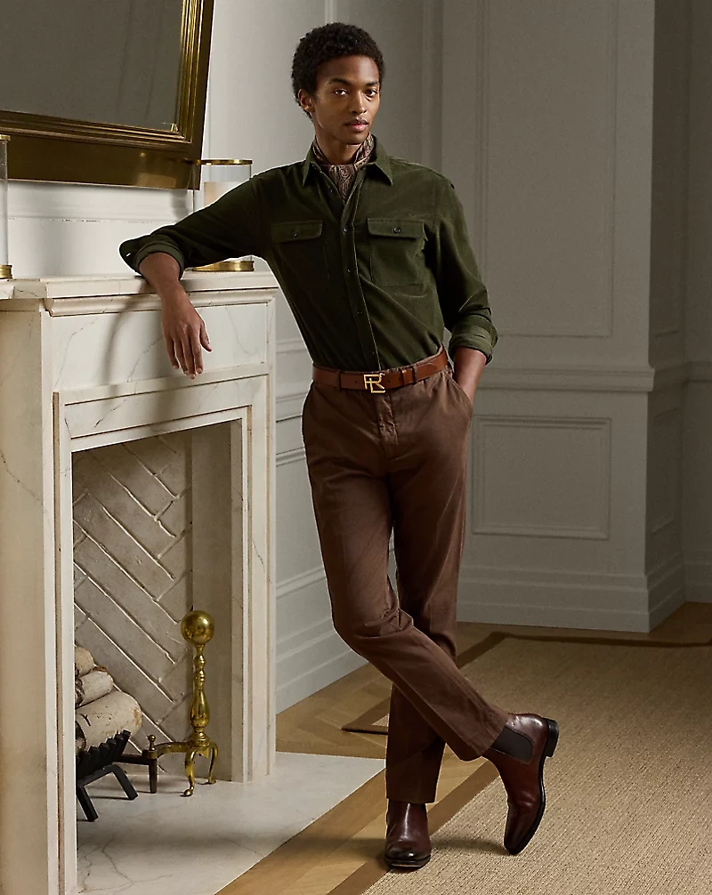Slim Hand-Tailored Stretch Chino Trouser