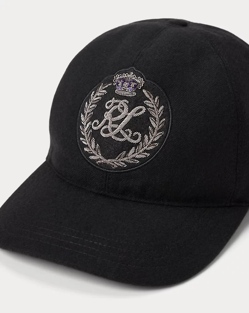 Bullion Crest Wool Ball Cap
