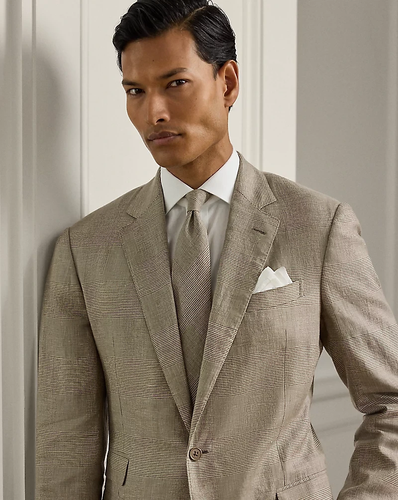 Kent Hand-Tailored Glen Plaid Jacket