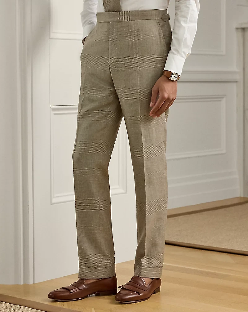 Gregory Hand-Tailored Plaid Suit Trouser
