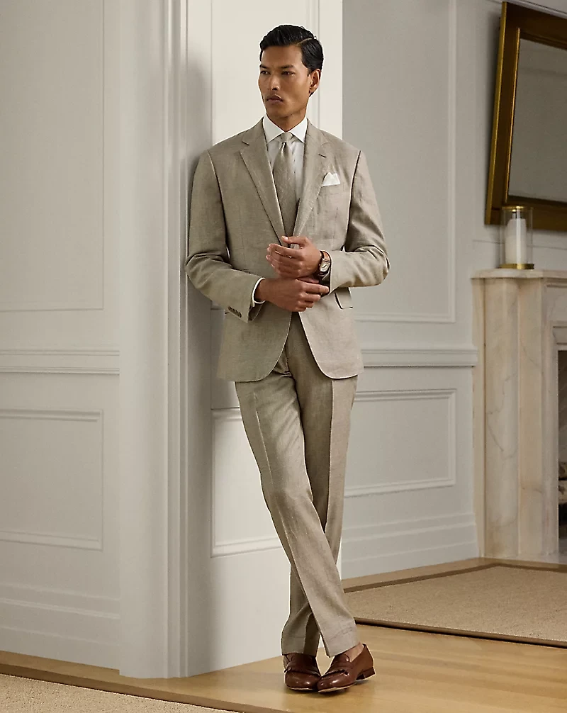 Gregory Hand-Tailored Plaid Suit Trouser