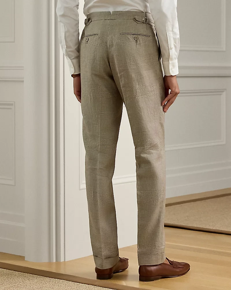 Gregory Hand-Tailored Plaid Suit Trouser