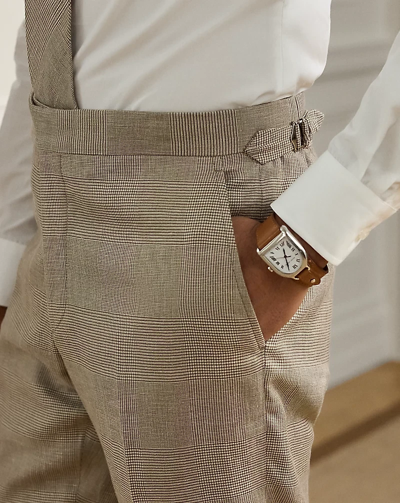 Gregory Hand-Tailored Plaid Suit Trouser