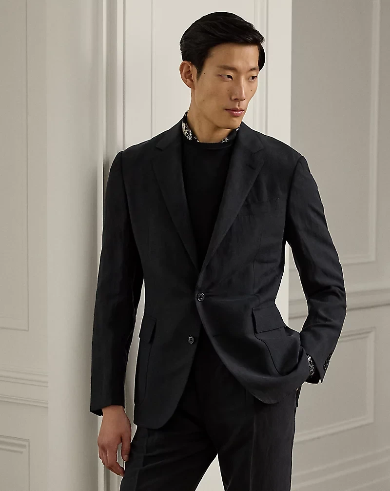 Kent Hand-Tailored Silk-Linen Jacket
