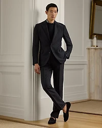 Gregory Hand-Tailored Silk-Linen Trouser