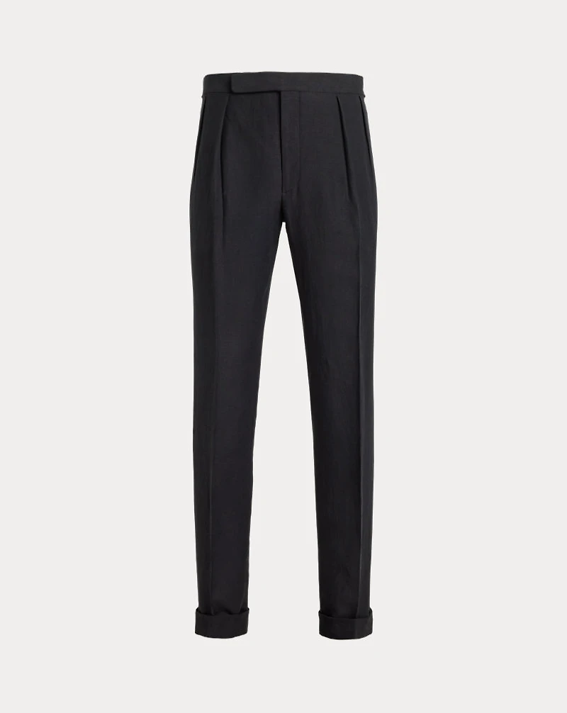 Gregory Hand-Tailored Silk-Linen Trouser