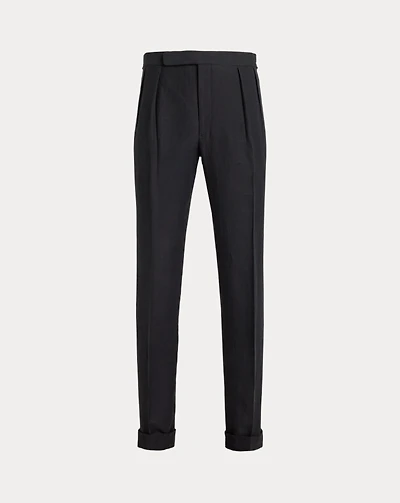 Gregory Hand-Tailored Silk-Linen Trouser