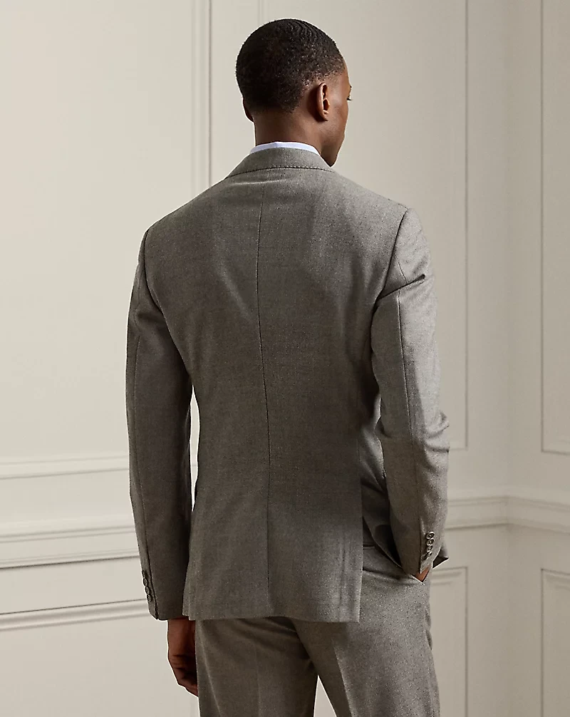 Kent Hand-Tailored Wool Sharkskin Jacket
